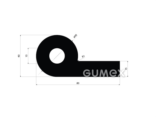 GUMMIPROFILE FÜR WASSERBAUTEN P-FORM